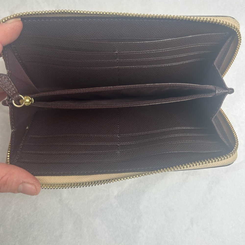 Coach Tan Embossed Wallet - Picture 10 of 15